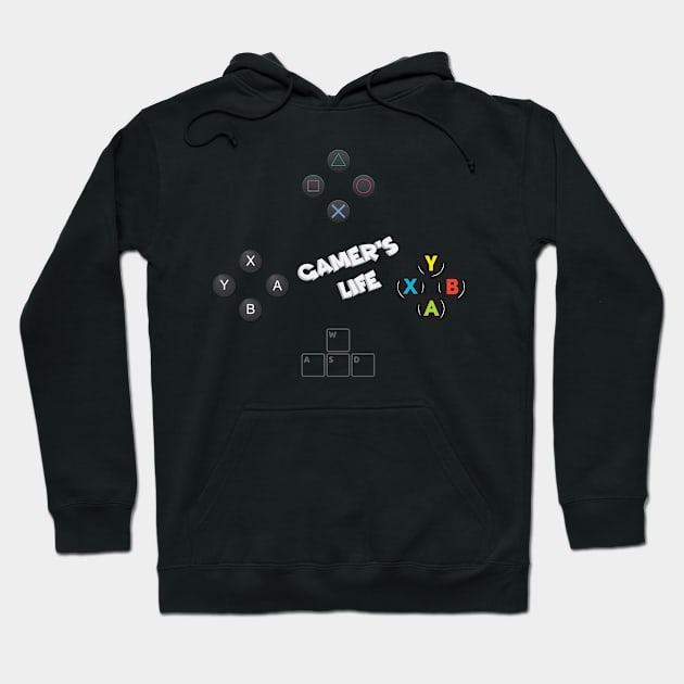 Gamer's Life Hoodie by Darknessfell